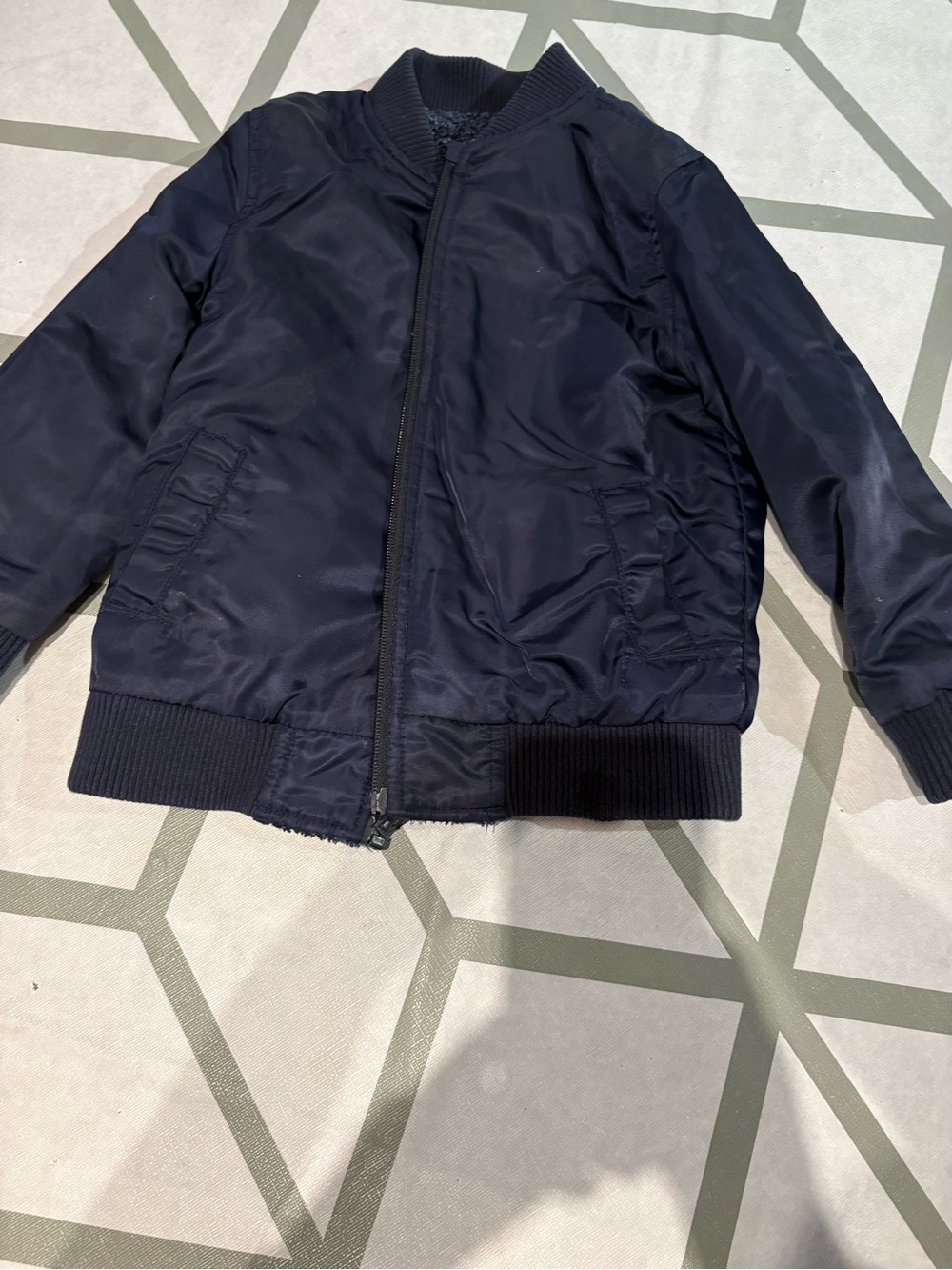 3/15$ reversible jacket Classic Navy Bomber Jacket